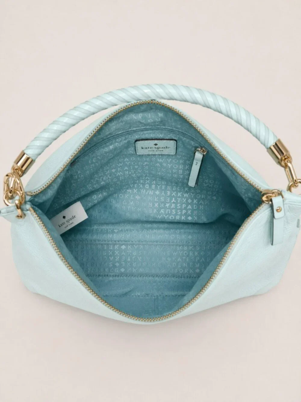 Kate Spade Elliot Place Carmina Pebbled Leather Crossbody Shoulder Bag Mint